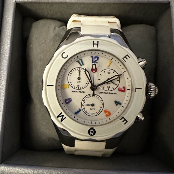 Michele White Ceramic Watch - Picture 2 of 10